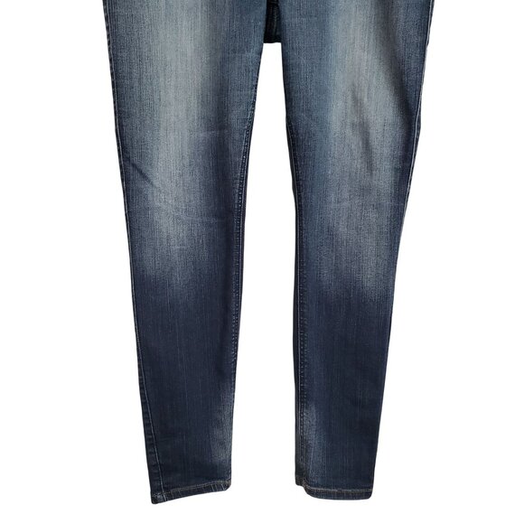 Torrid 16R Jeans Bombshell Skinny Dark Wash Stretch Denim Mid Rise Distressed - Picture 5 of 13